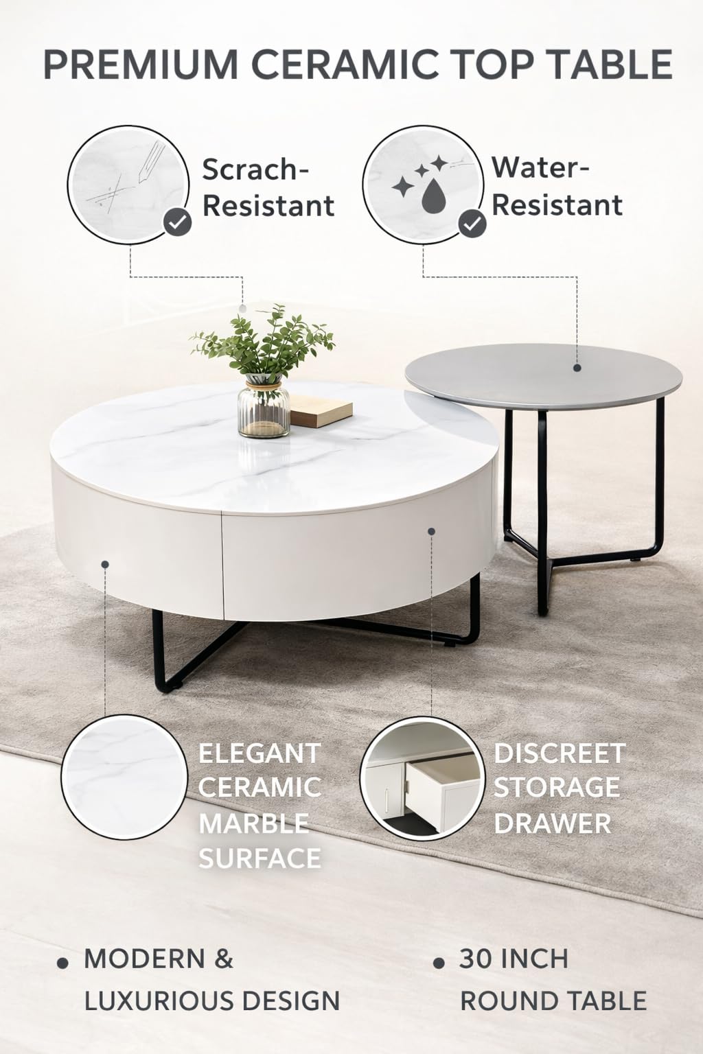 Ceramic Mosaic Coffee Table