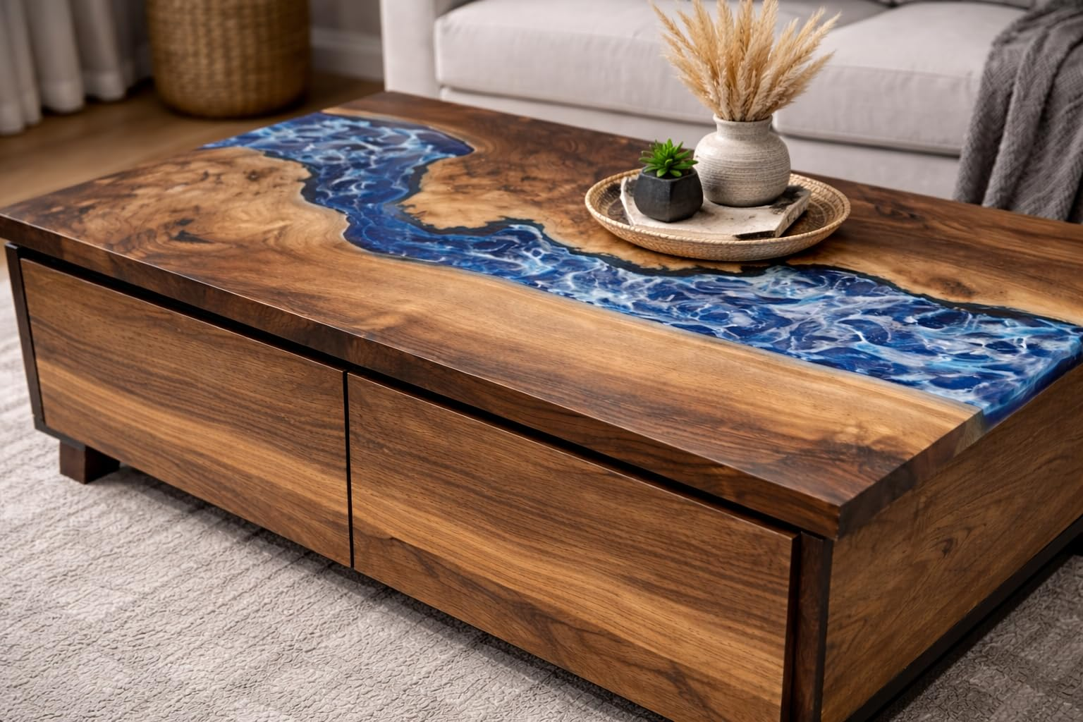 Epoxy Resin Coffee Table