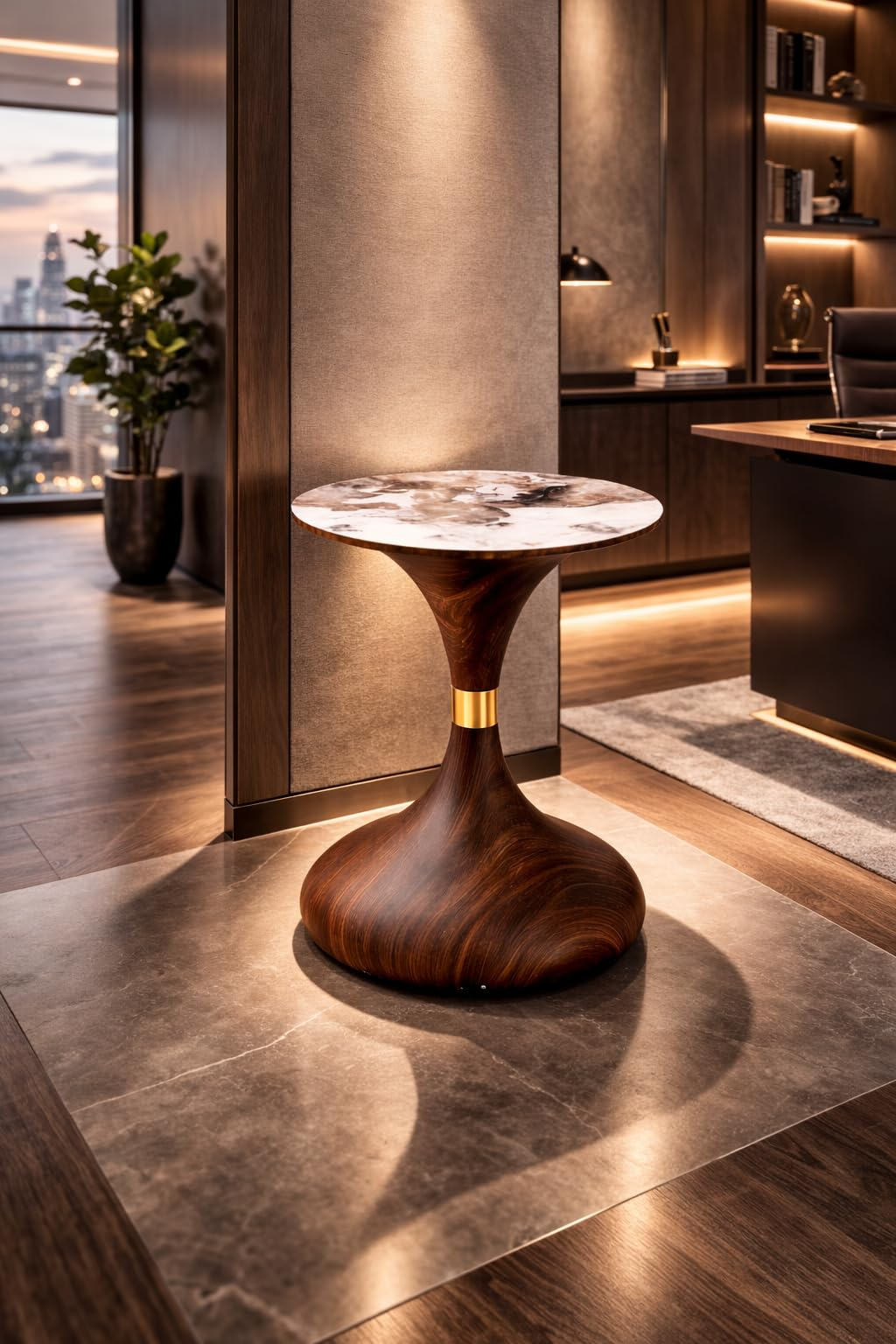 Marble Tulip Side Table