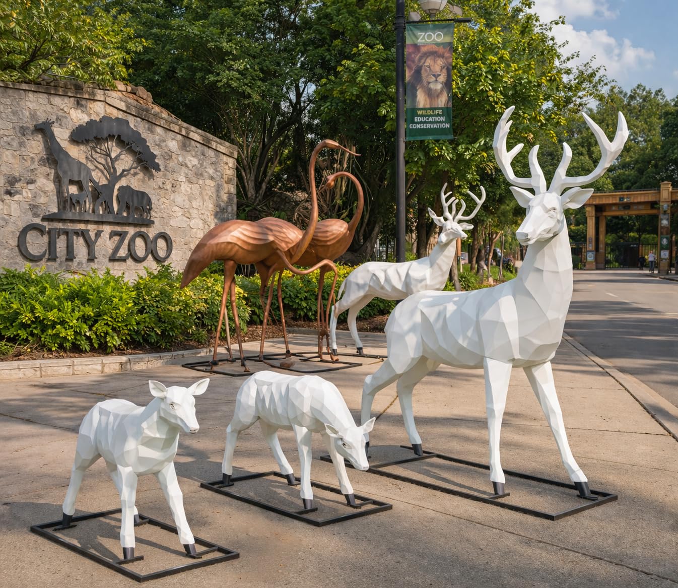 Lion Garden Statue