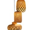 Hanging Light Set of 3 - Woven Bamboo Pendant Lights