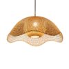 Handwoven Rattan Pendant Light - Bell Shape