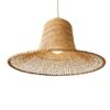 Woven Rattan Pendant Light - Boho