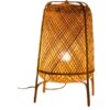 Woven Bamboo Table Light - Natural Rattan Weave