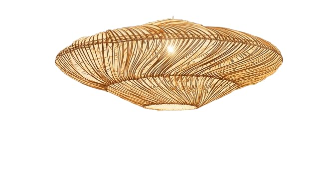 Woven Rattan Pendant Light - Natural