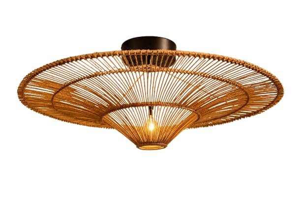 Rattan Look Light - Ceiling Light