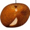 Rattan Look Hanging Light - Woven Pendant Light