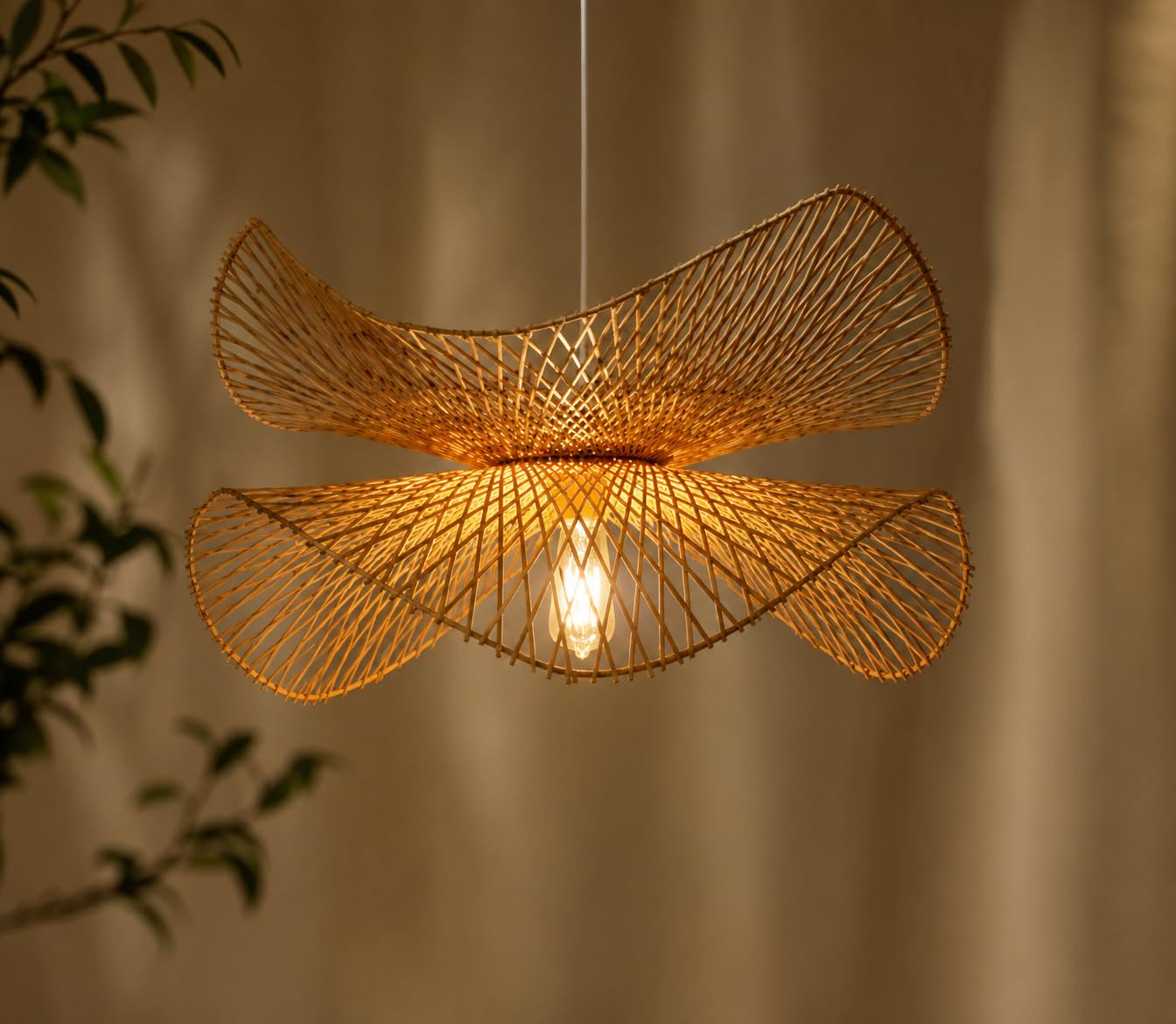Butterfly Hanging Light - Woven Pendant Light
