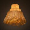 Handwoven Bamboo Pendant Light - Natural