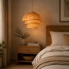 Hanging Natural Bamboo Woven Pendant Light - 3-Tier