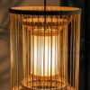 Bamboo Cage Pendant Light - Cylindrical