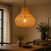 Rattan look Pendant Lamp Shade - Natural Rattan
