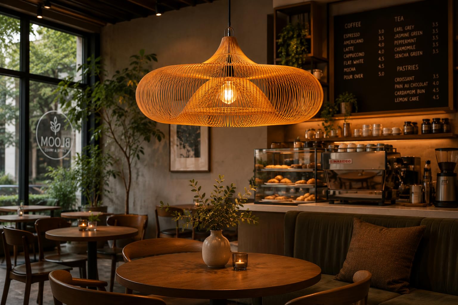 Woven Wire Pendant Lamp Shade - Natural