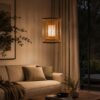 Bamboo Cage Pendant Light - Cylindrical
