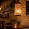 Hanging Light - Woven Cylindrical Pendant Light