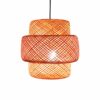 Woven Bamboo Pendant Light - Boho