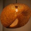 Rattan Look Hanging Light - Woven Pendant Light