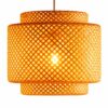 Three Stage Woven Pendant Light - Natural