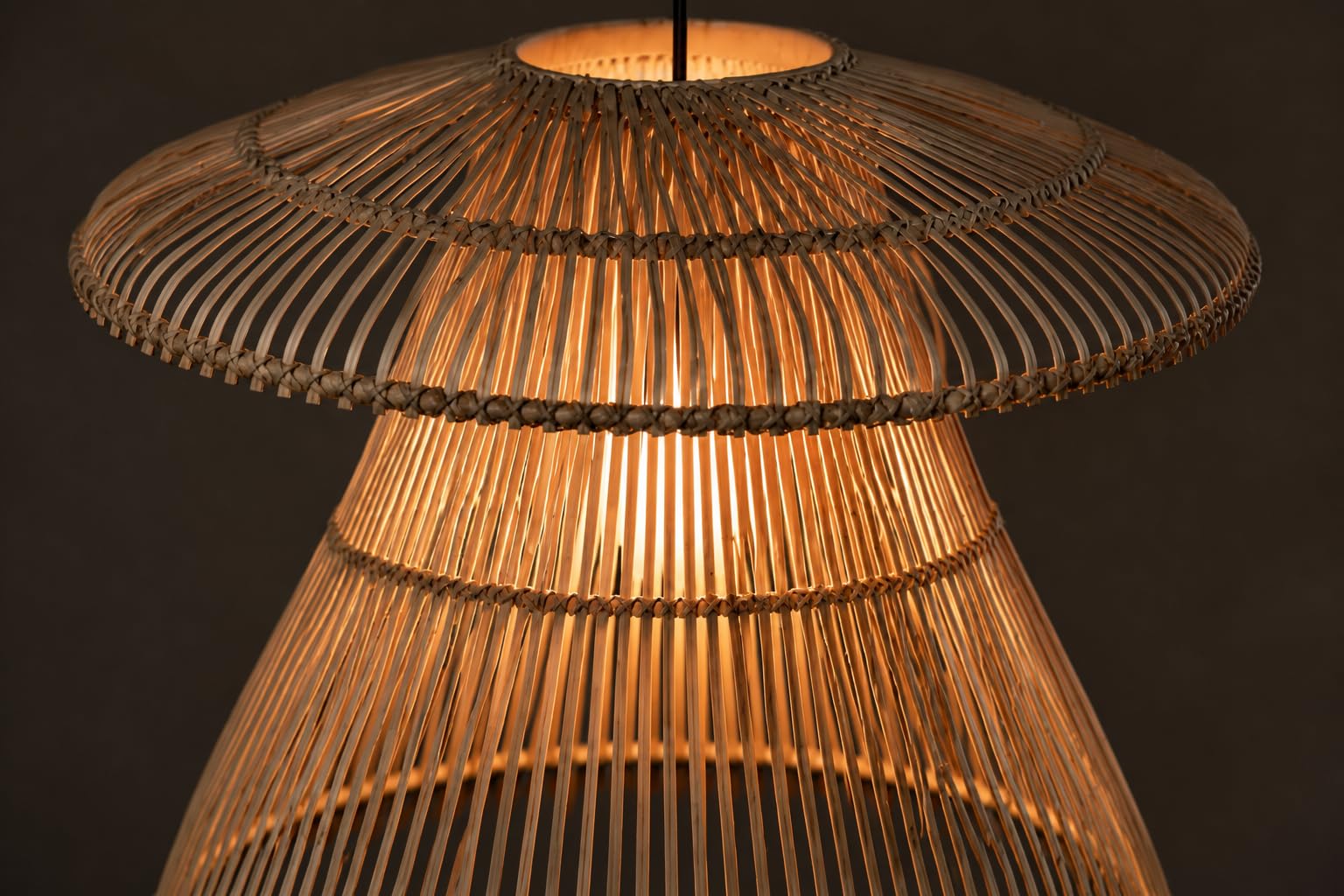 Hanging Light - Natural Rattan