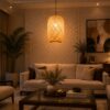 Woven Bamboo Pendant Light - Natural
