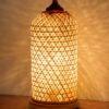Handwoven Bamboo Table Lamp - Natural