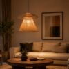 Hanging Light - Natural Rattan