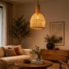 Disho Enterprises Woven Bamboo Pendant Light - Natural