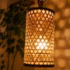 Hanging Light - Woven Cylindrical Pendant Light