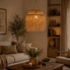 Hanging Natural Light - Boho Fringe Pendant Light