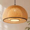 Woven Bamboo Pendant Light - Natural