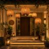 Handwoven Bamboo Globe Pendant Light - Natural Beige