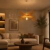 Butterfly Hanging Light - Woven Pendant Light