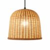 Rattan Flower Ceiling Light - Woven Flush Mount Lamp