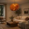 Rattan Look Hanging Light - Woven Pendant Light