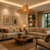 Woven Rattan Pendant Light - Boho