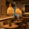Disho Enterprises Woven Bamboo Pendant Light - Natural
