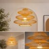 Handwoven Bamboo Pendant Light - Multi-Tier Wicker Hanging Light