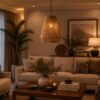 Hanging Natural Rope Light - Boho